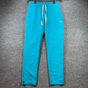 Figs Yola Skinny Scrub Pants Women's Small Blue Drawstring Medical Nursing